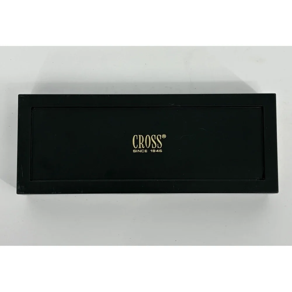Cross Chrome Ballpoint Pen 3502 Writing Instrument with Box Company Logo